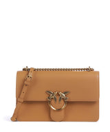 Pinko Love One Classic Taška cez rameno torrone/antique gold