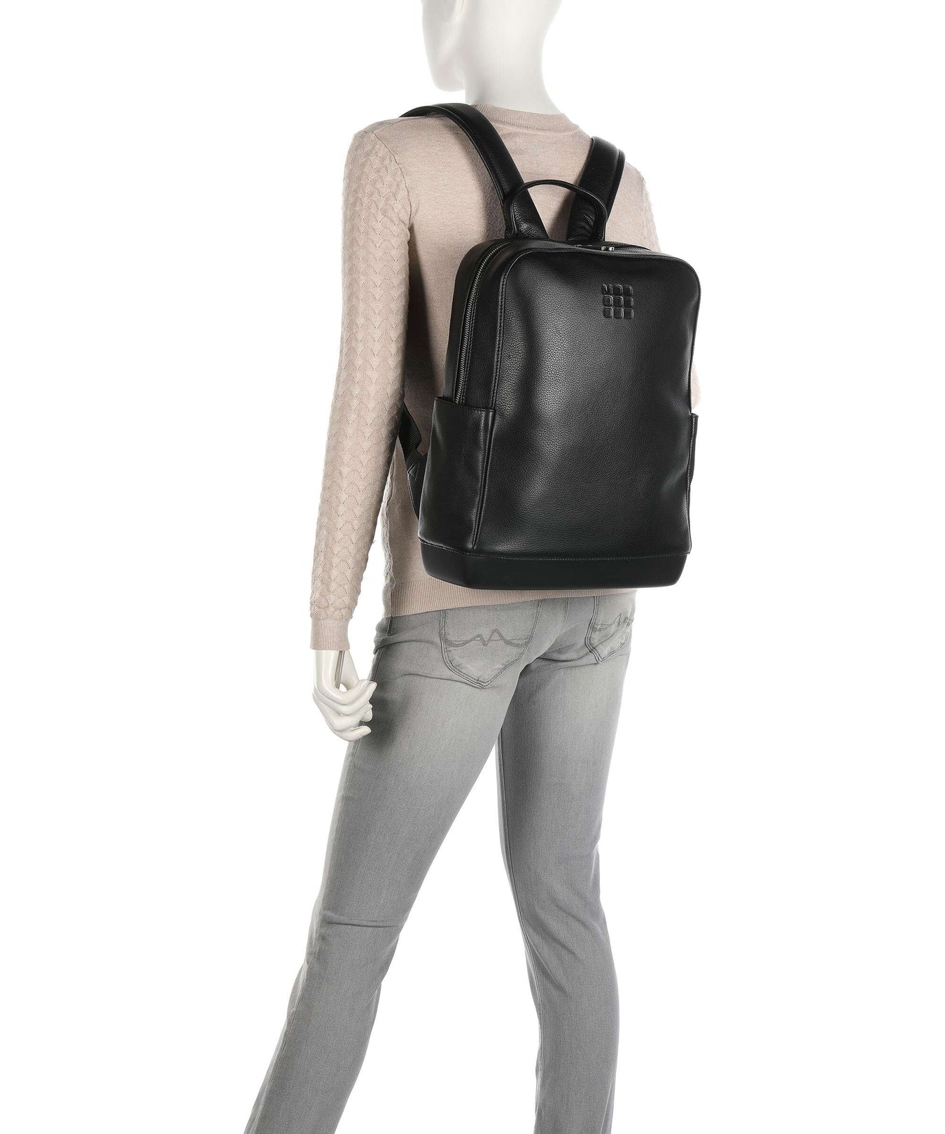 Moleskine Classic Leather Collection Backpack schwarz