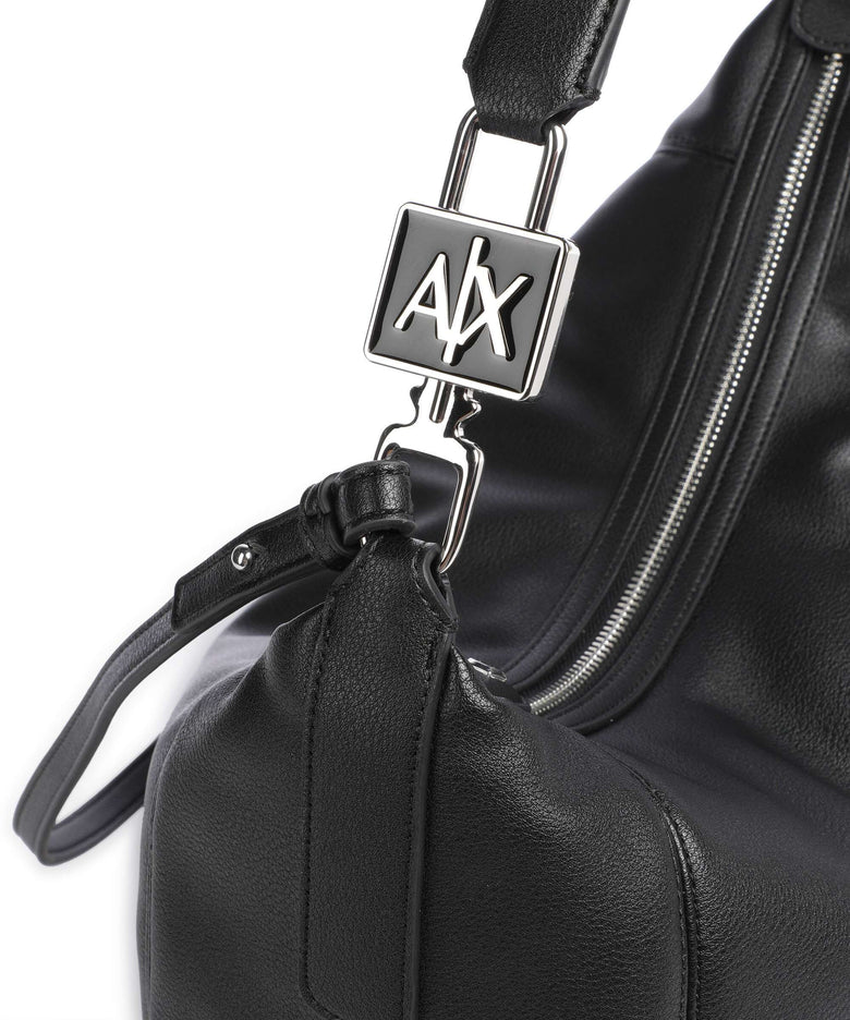 Armani Exchange Audrey L Hobo bag black