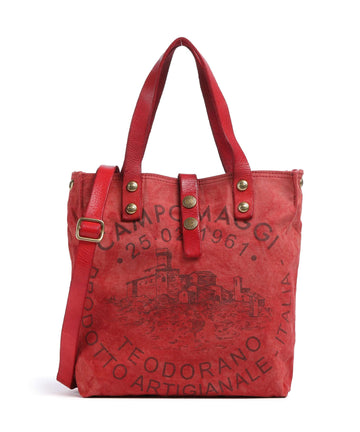 Campomaggi Kabelka beige/rosso/moro
