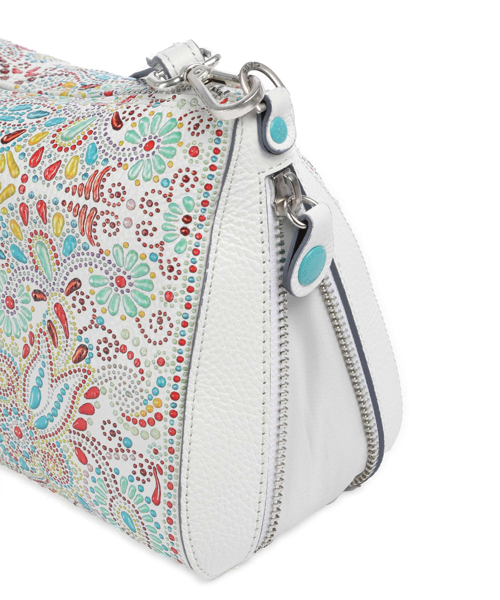 Gabs Phoenix Maioliche Pepita Shoulder bag white