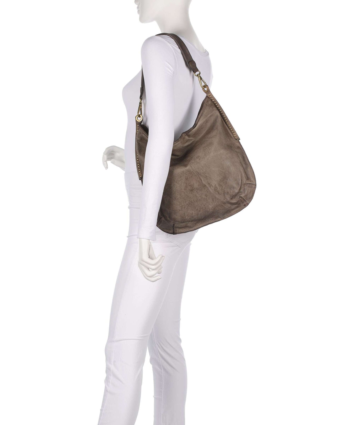 Campomaggi Hobo bag cemento