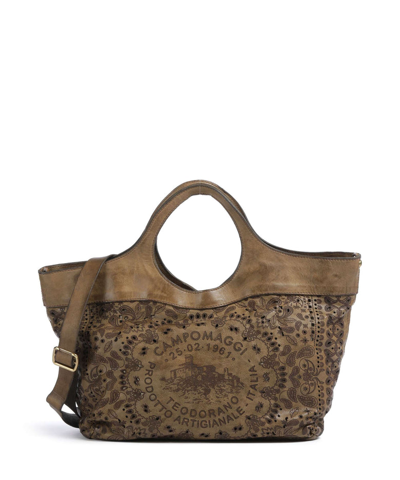 Campomaggi Tote bag verde militare