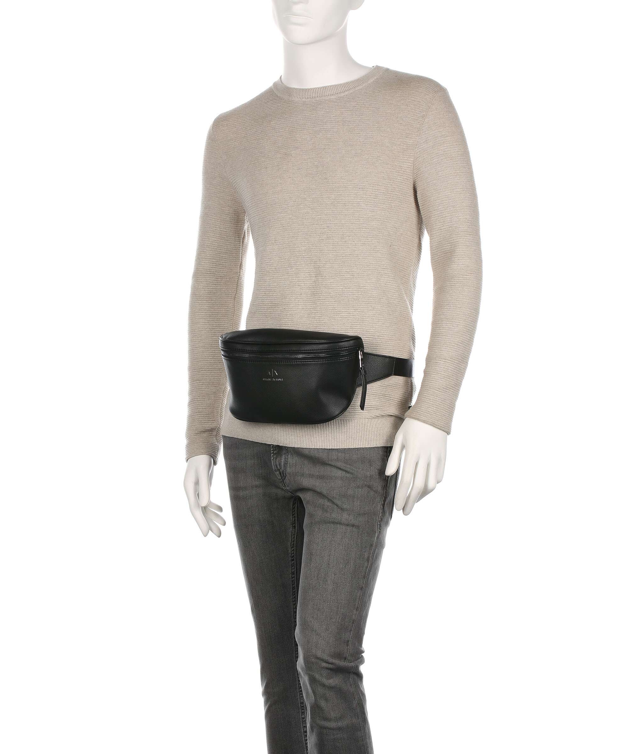 Armani Exchange Dino Belt bag nero