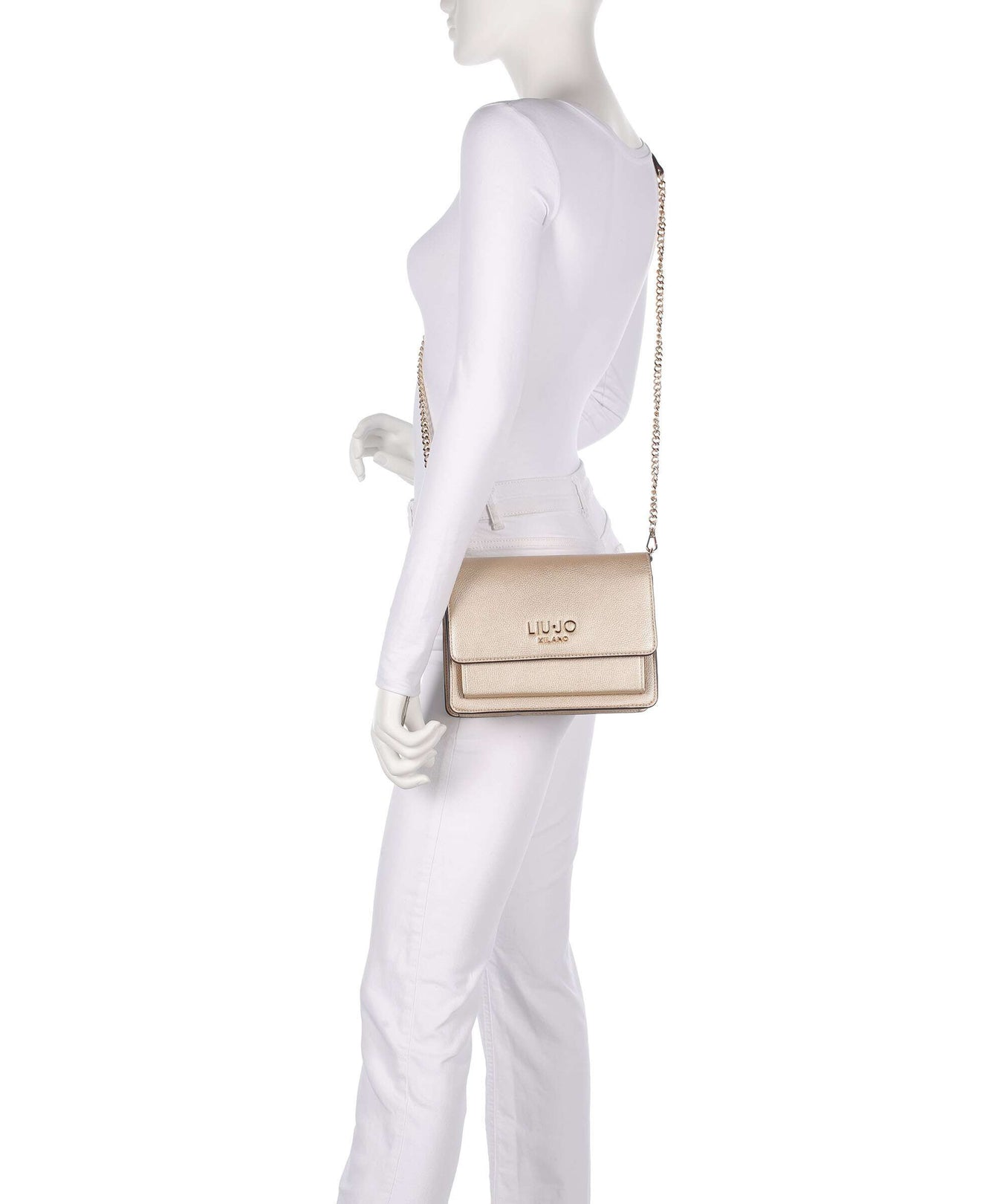 Liu Jo Icon M Crossbody bag light gold