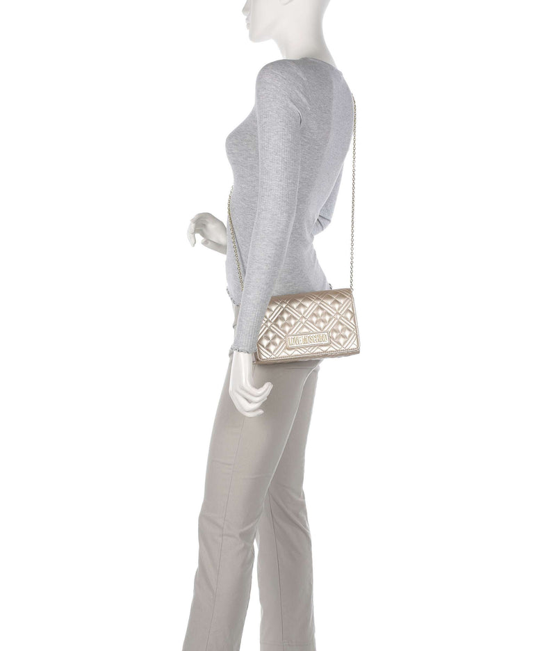 Love Moschino Smart Daily Crossbody bag metallic gold