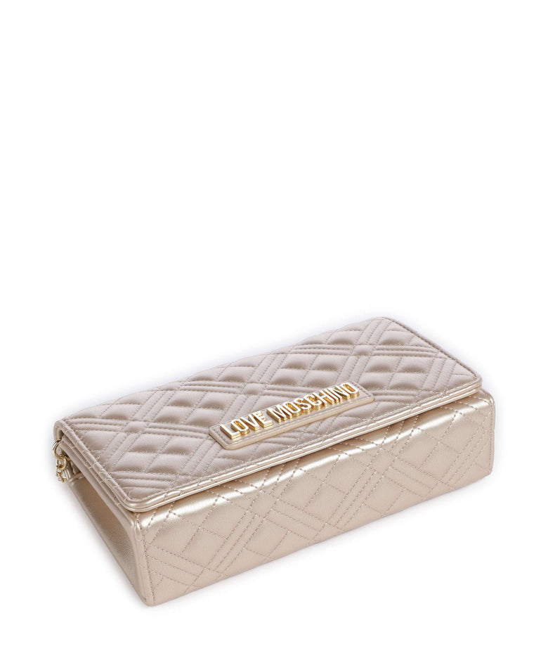 Love Moschino Smart Daily Crossbody bag metallic gold