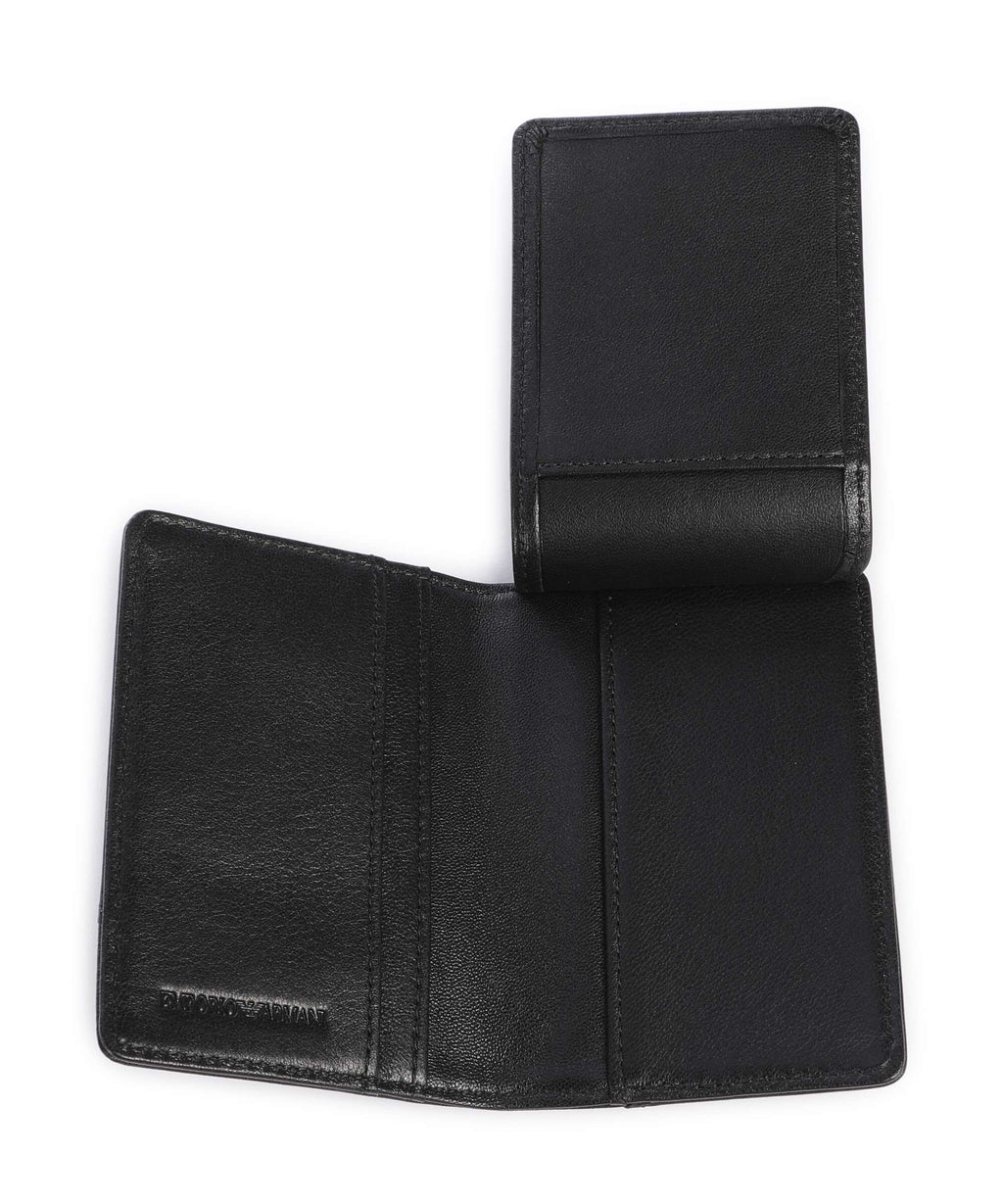 Emporio Armani Premium Nappa Credit card holder black beauty