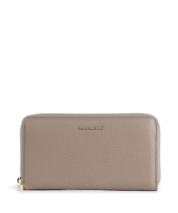 Coccinelle Metallic Soft Peňaženka warm taupe