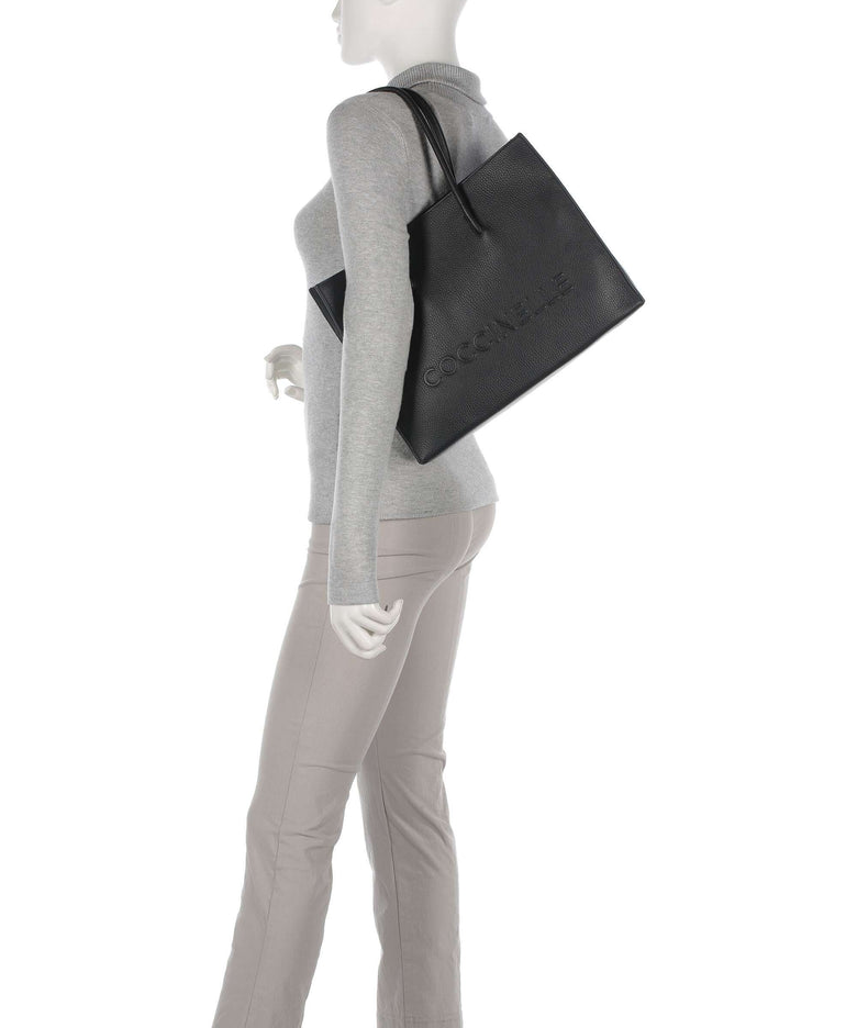 Coccinelle Myrtha Maxi Logo Tote bag noir