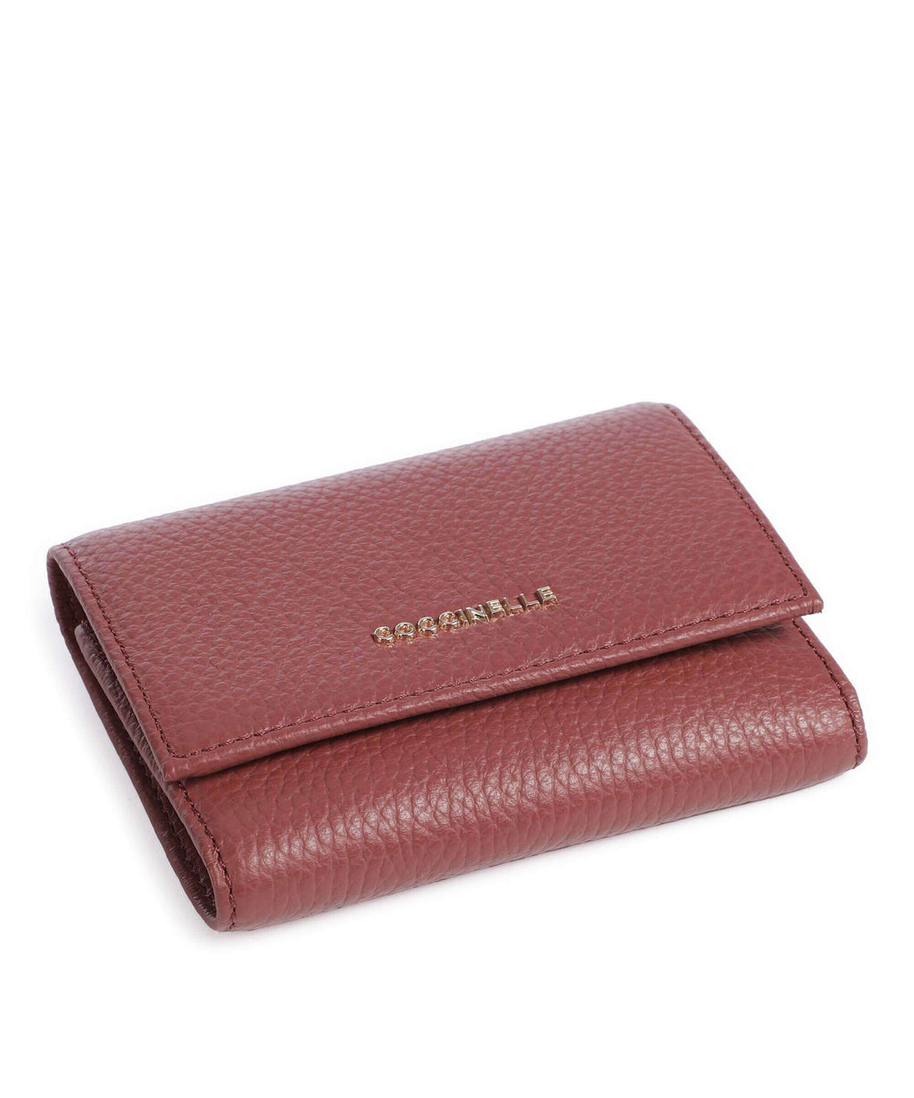 Coccinelle Metallic Soft RFID Wallet brandy