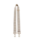 Coccinelle Nastro Monogram Bag strap multicolour/sand/warm taupe