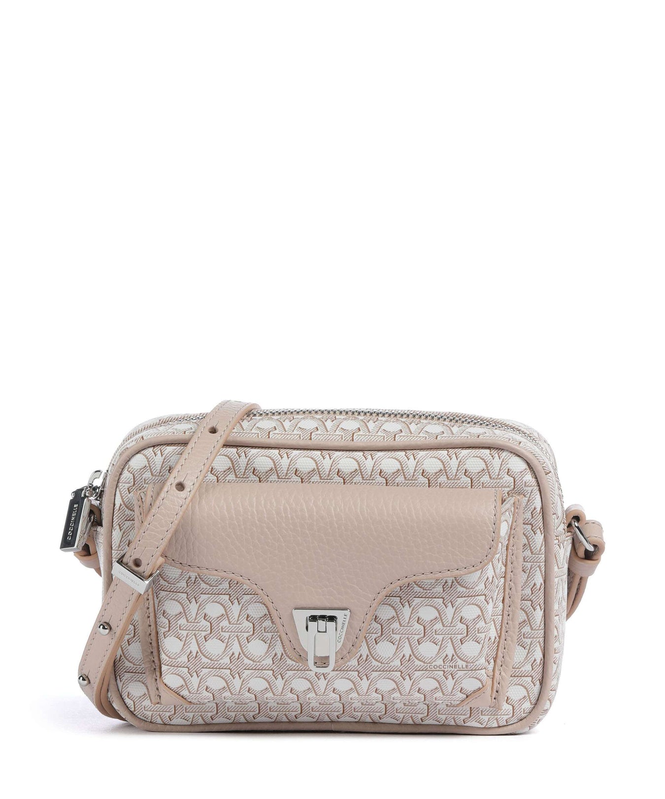 Coccinelle Beat Monogram Crossbody bag multicolour/blanco/rosette
