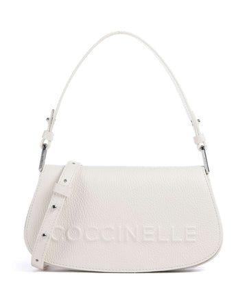 Coccinelle Myrtha Maxi Logo Taška cez rameno blanco