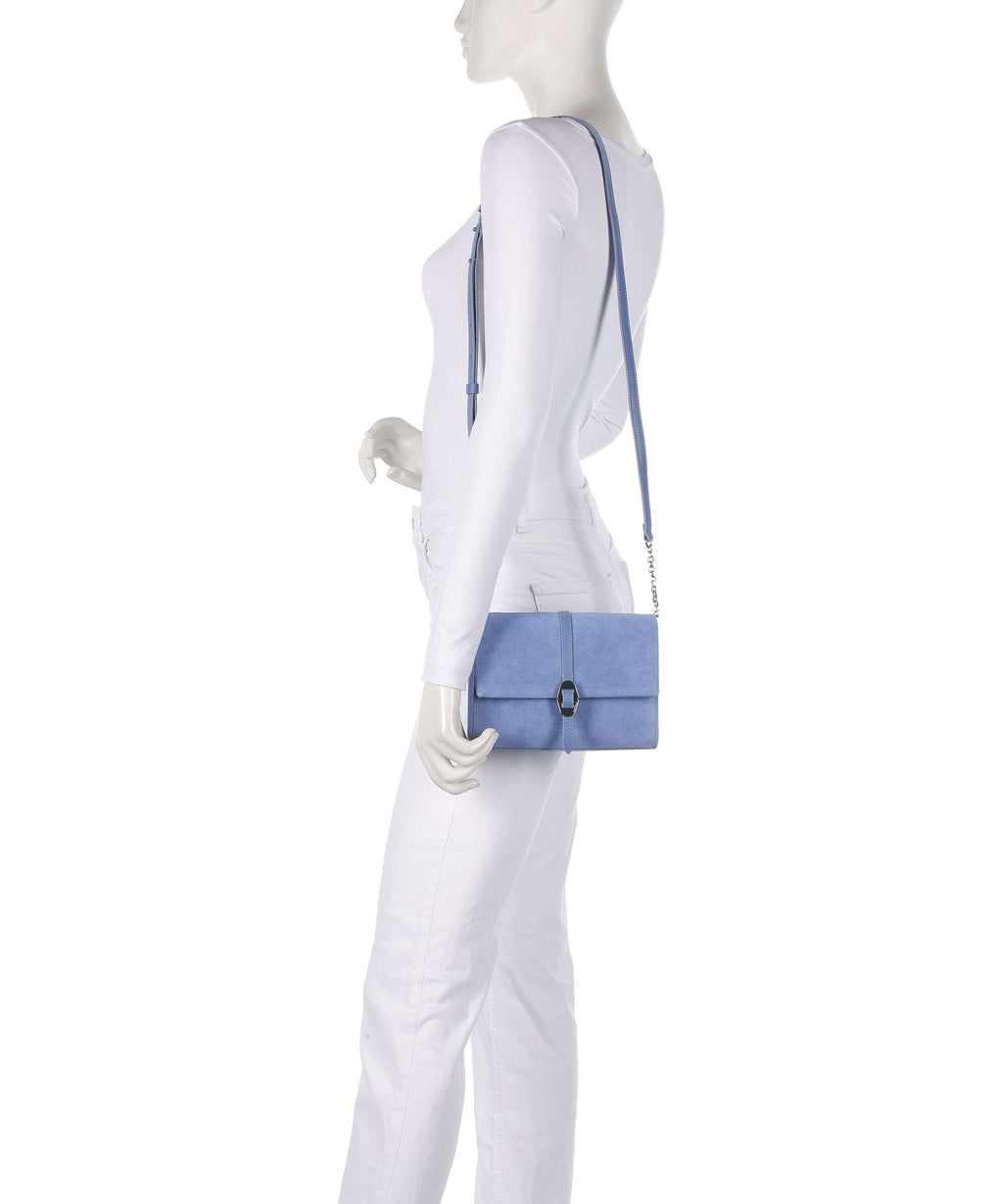 Coccinelle Dorian Suede Crossbody bag azul