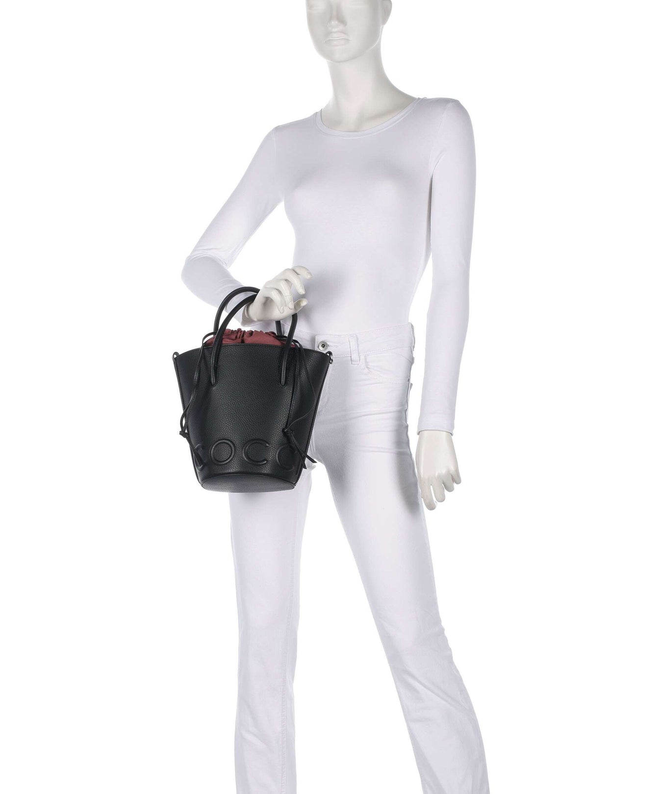 Coccinelle Myrtha Maxi Logo Bucket bag noir