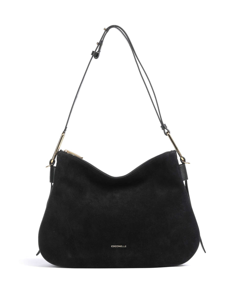Coccinelle Magie Suede Hobo bag noir