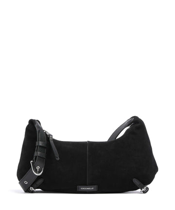 Coccinelle Abigail Suede Taška cez rameno noir