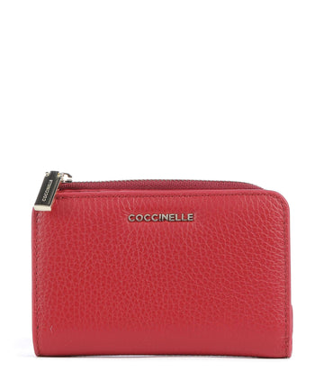 Coccinelle Metallic Soft RFID Peňaženka ruby