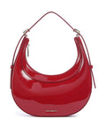 Coccinelle Whisper Patent Shoulder bag sangria