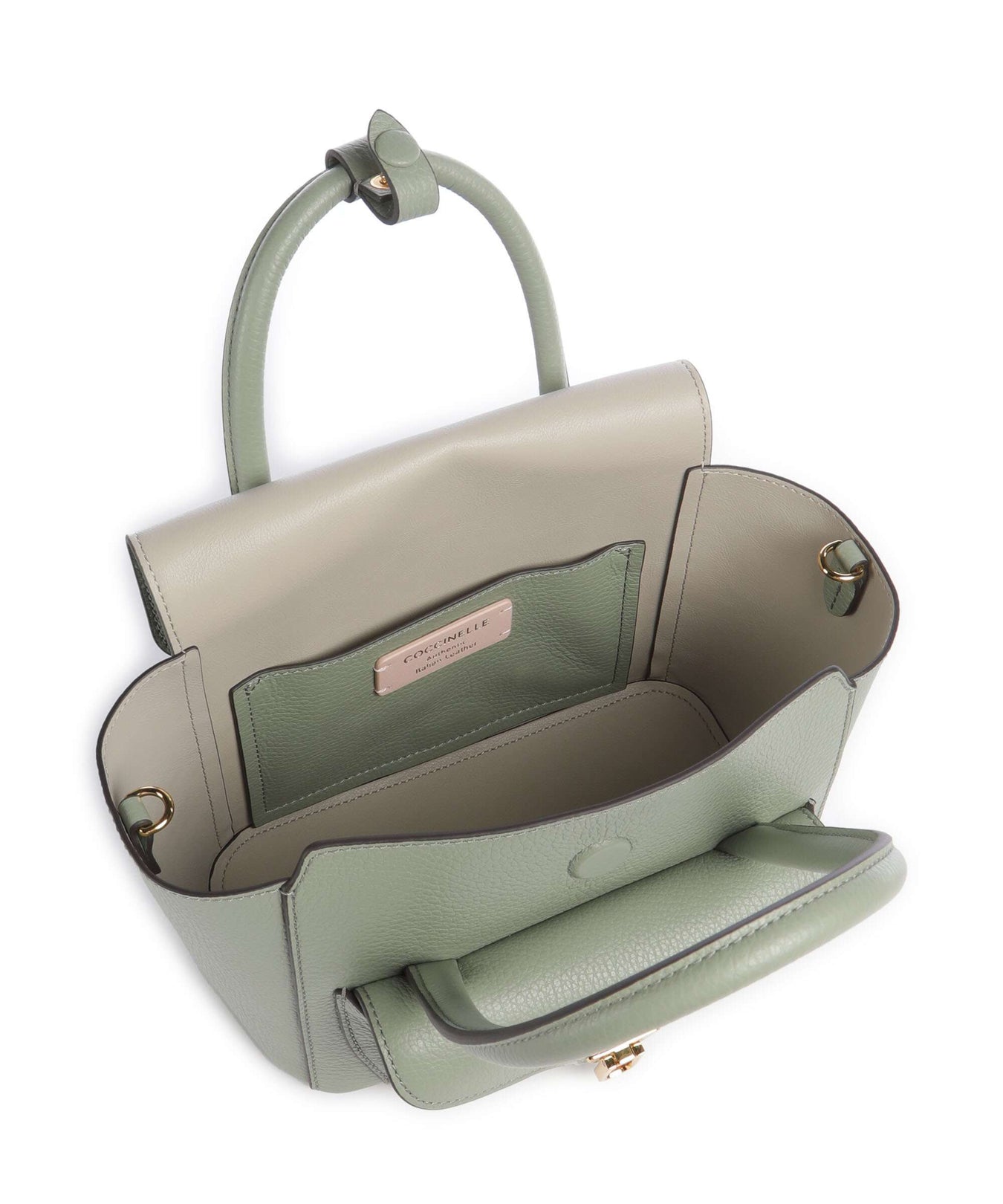 Coccinelle Beat Double Handbag greenery