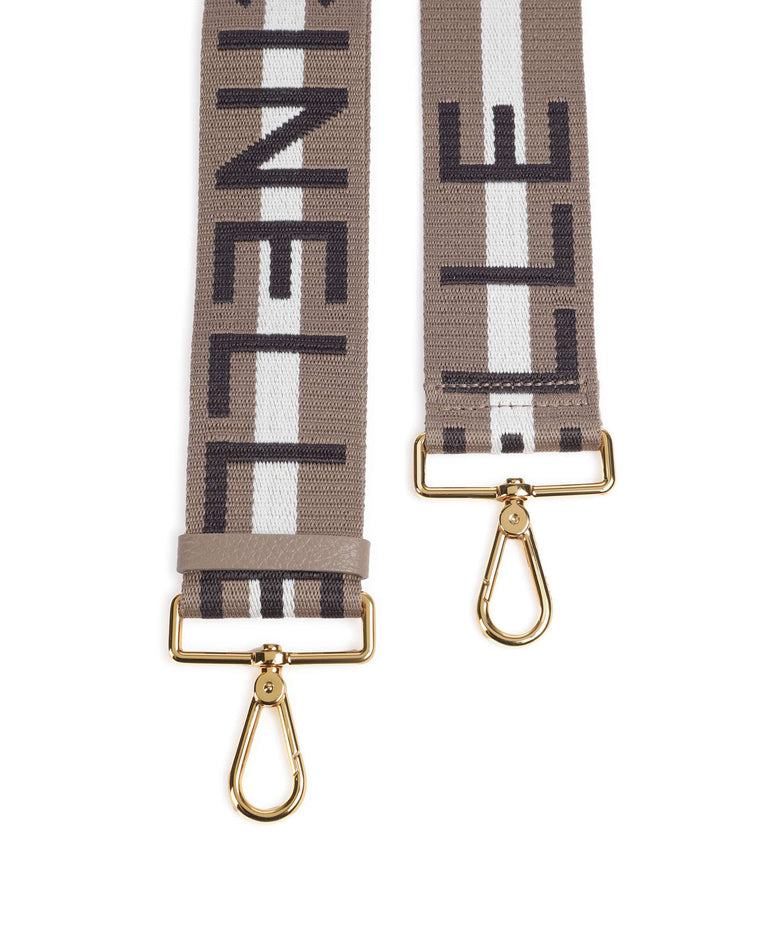 Coccinelle Nastro Signature Bag strap multicolour/warm taupe