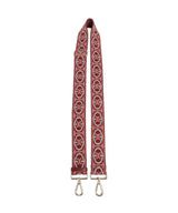 Coccinelle Nastro Monogram Tricolor Ramenný popruh pink/rib