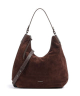 Coccinelle Rebekka Suede Hobo bag brunette