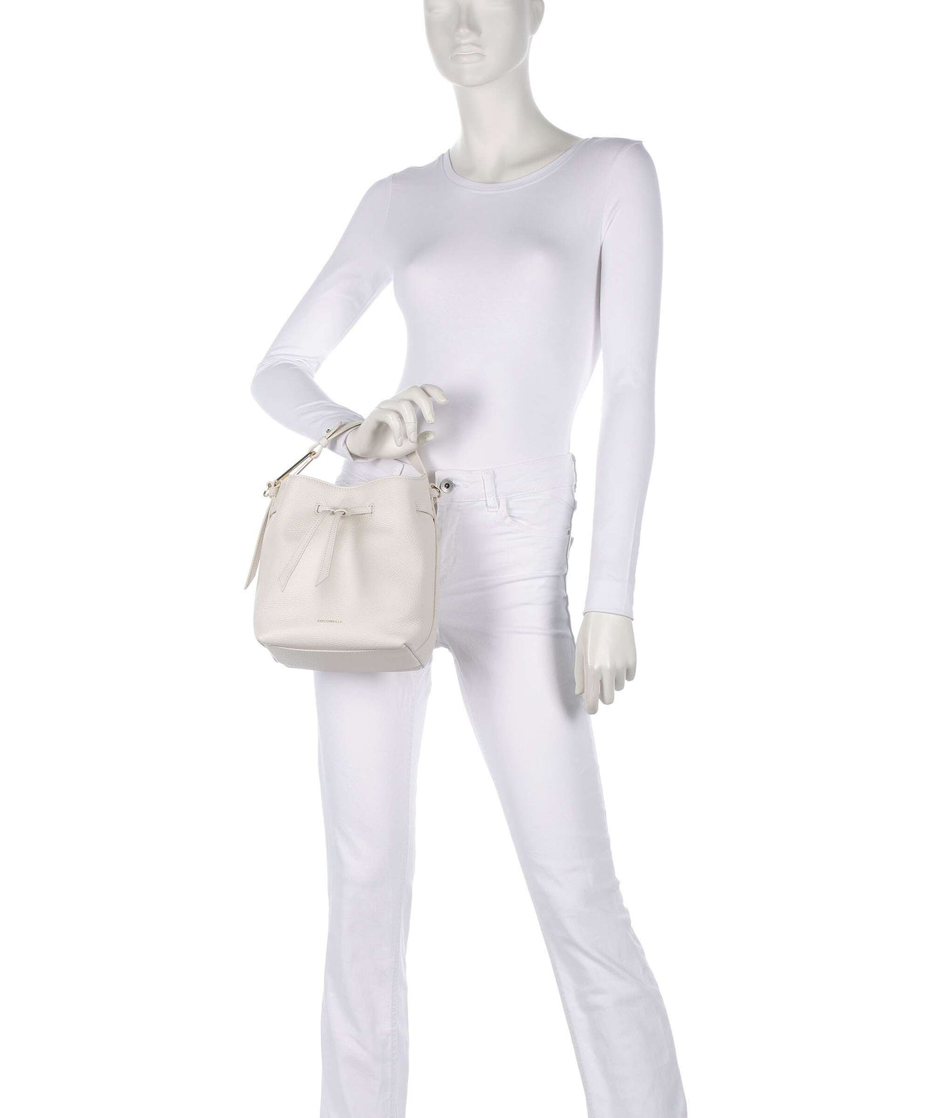 Coccinelle Malory Bucket bag blanco