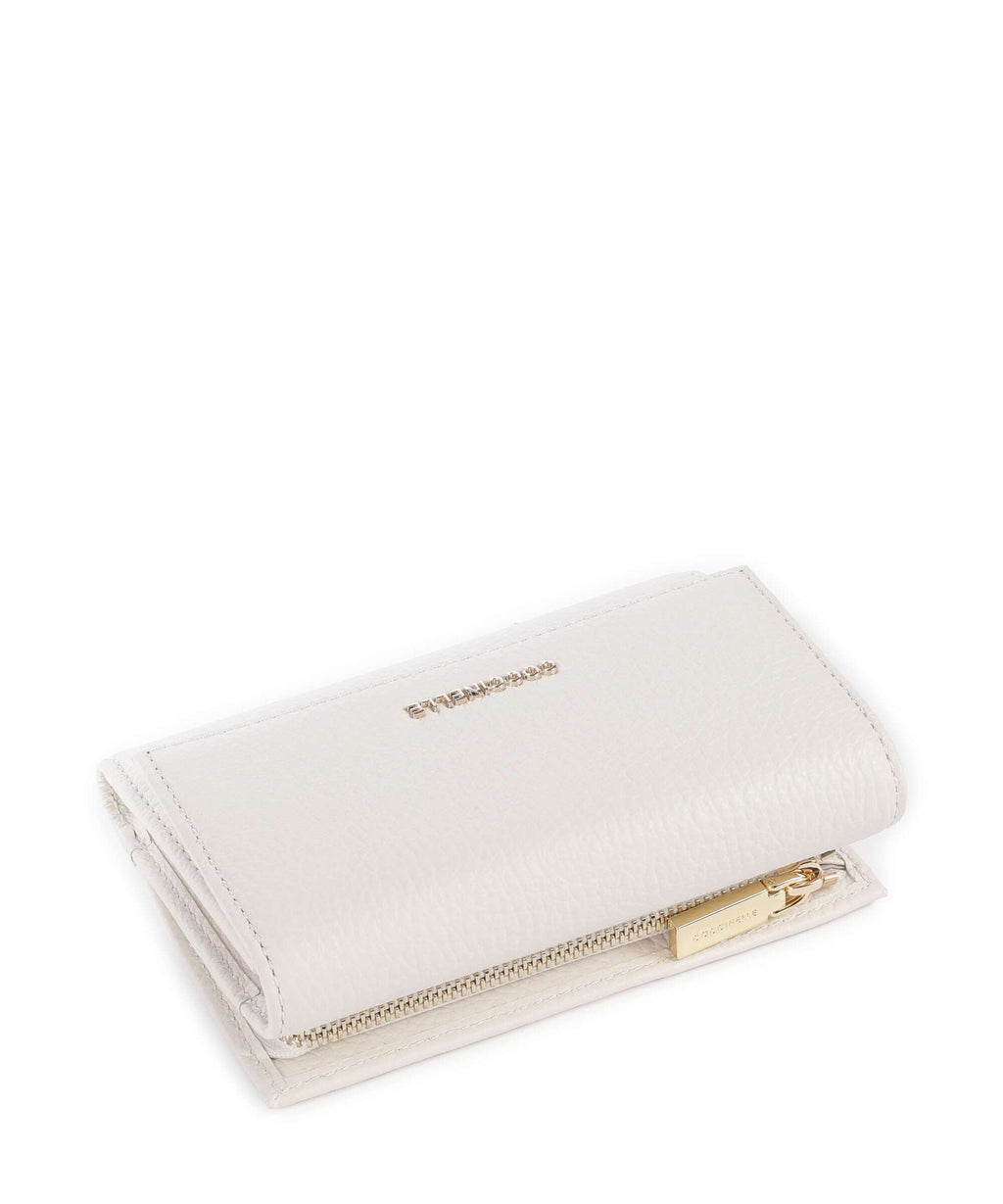Coccinelle Metallic Soft Wallet blanco