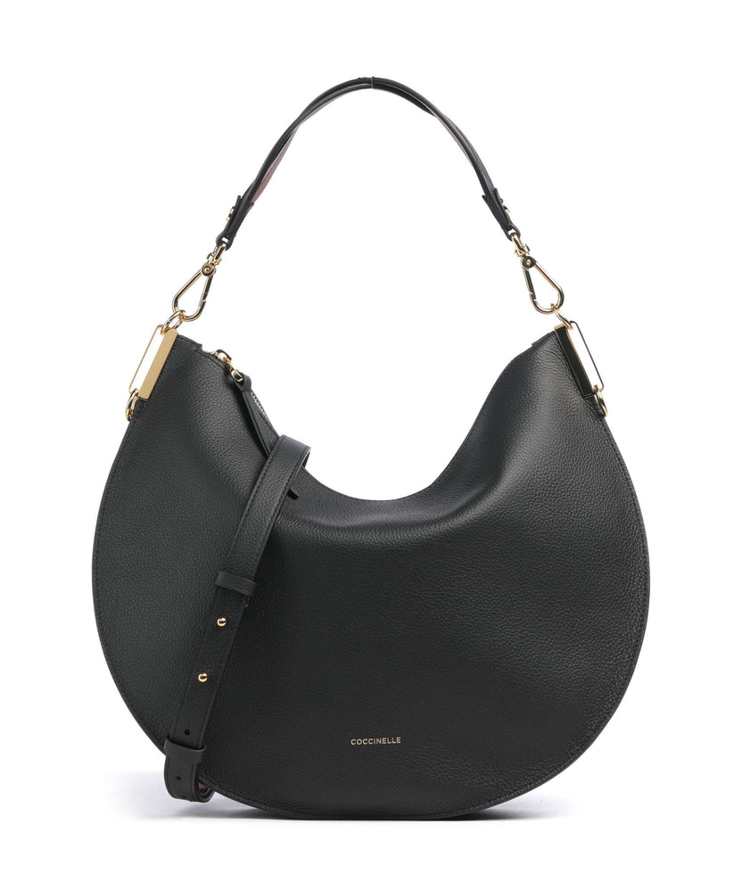 Coccinelle Sunup Hobo bag noir/cognac