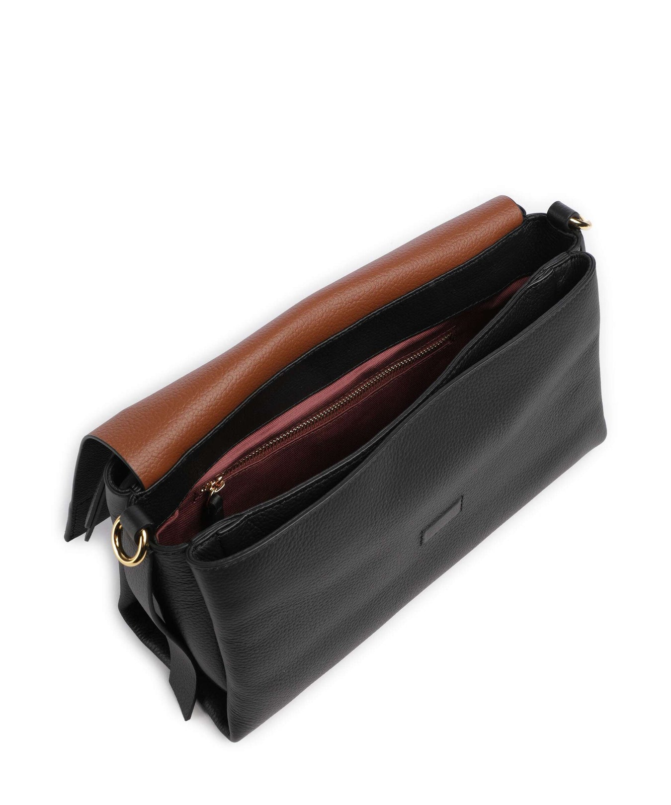 Coccinelle Boheme Grana Double Shoulder bag noir/cognac