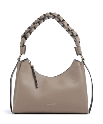 Coccinelle Boheme Grana Double Taška cez rameno warm taupe/rosette