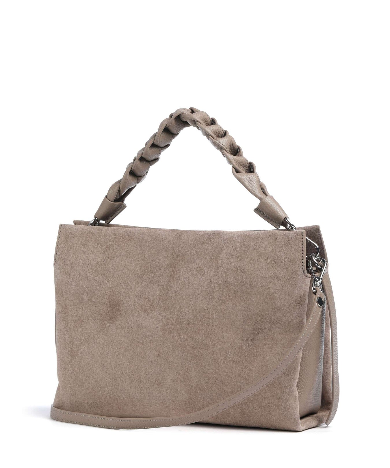 Coccinelle Boheme Suede Hobo bag warm taupe