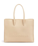 Coccinelle Myrtha Maxi Logo Shopper betulla