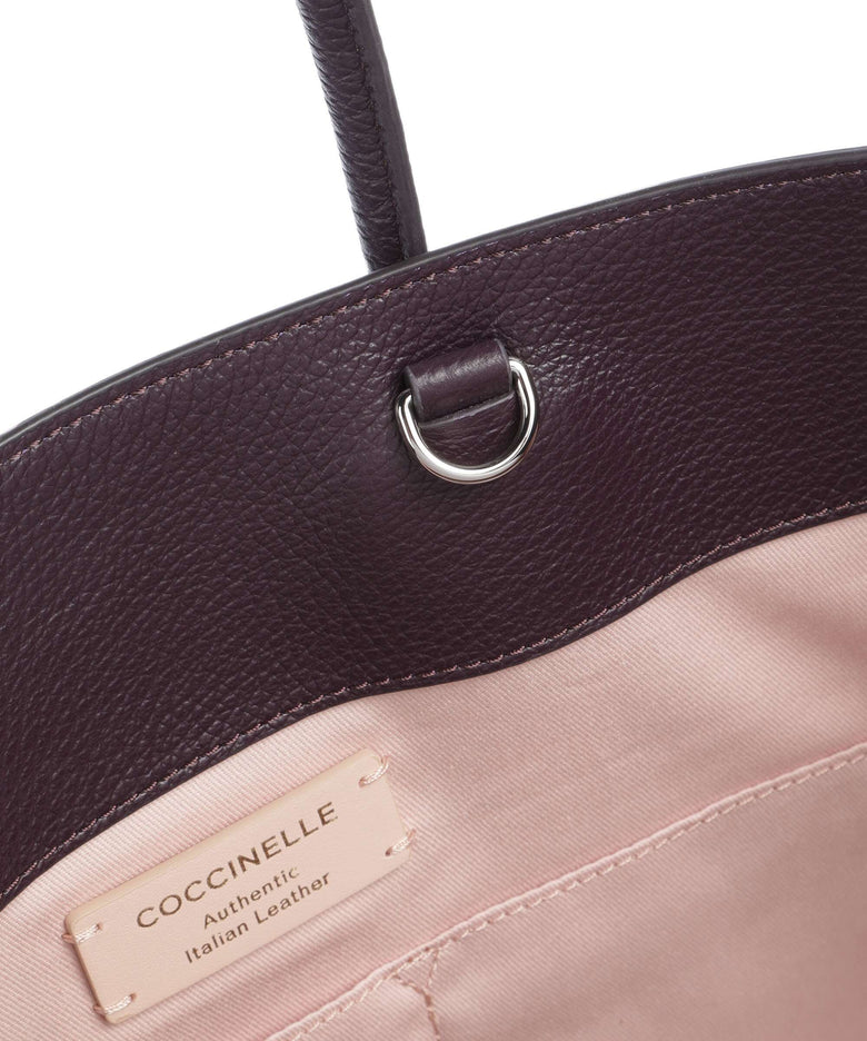 Coccinelle Myrtha Maxi Logo Tote bag prune
