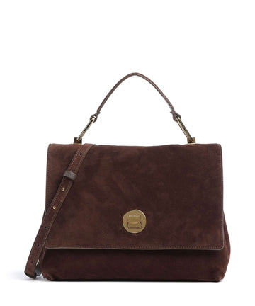 Coccinelle Liya Suede Kabelka brunette