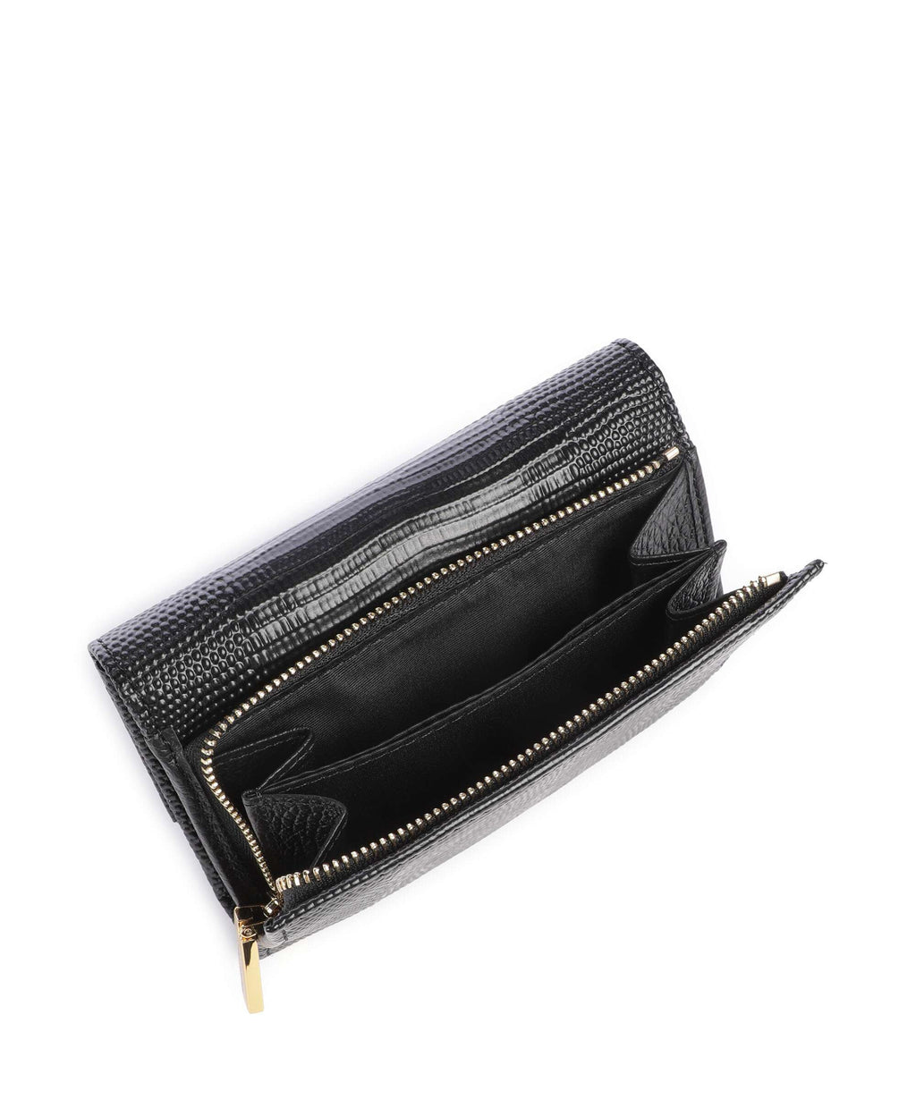 Coccinelle Metallic Lizard Wallet noir