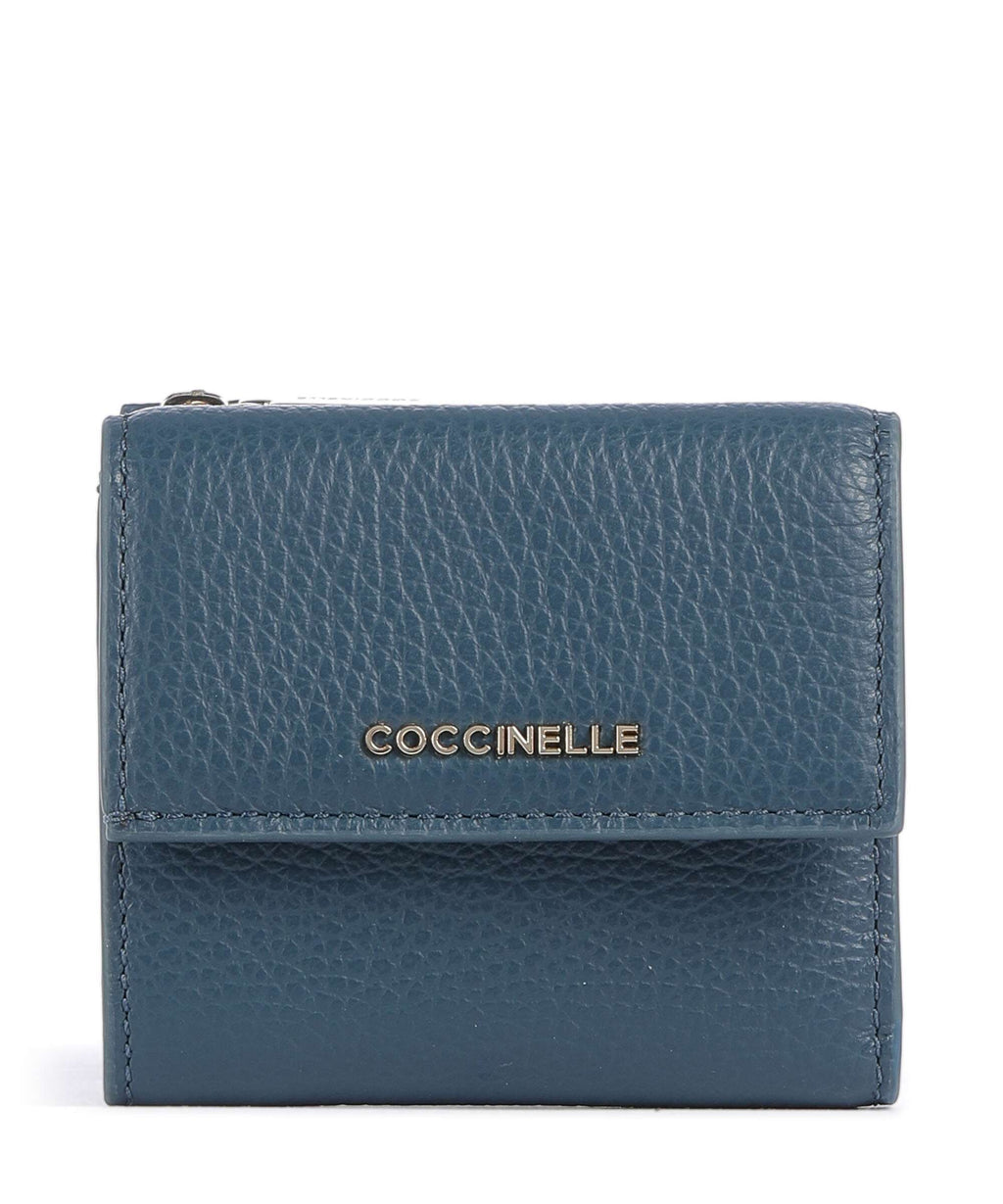 Coccinelle Metallic Soft RFID Wallet deep blue