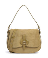 Coccinelle Mavery Suede Shoulder bag seagrass