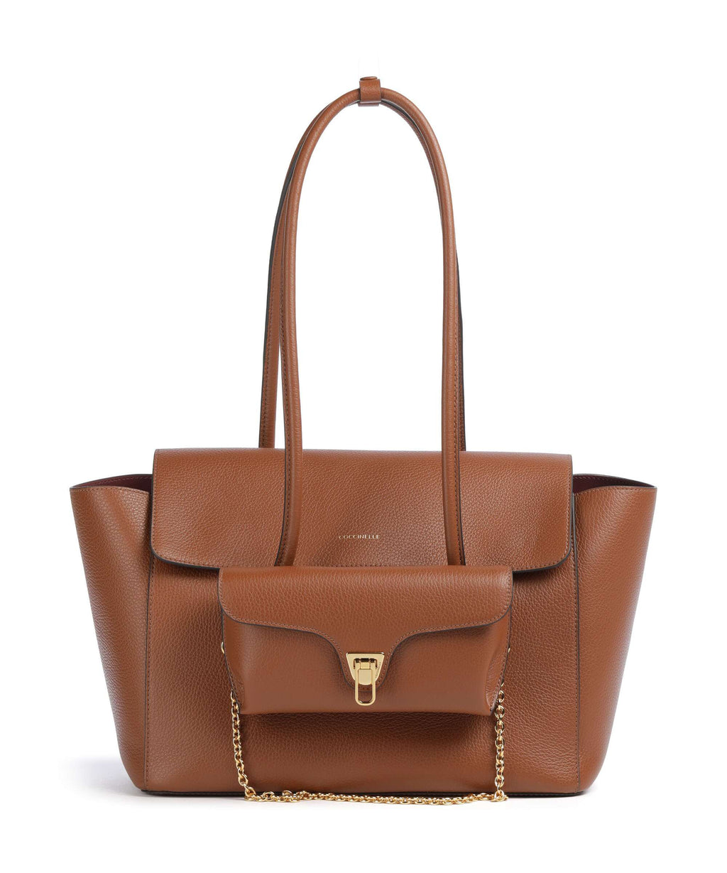 Coccinelle Beat Tote bag cognac