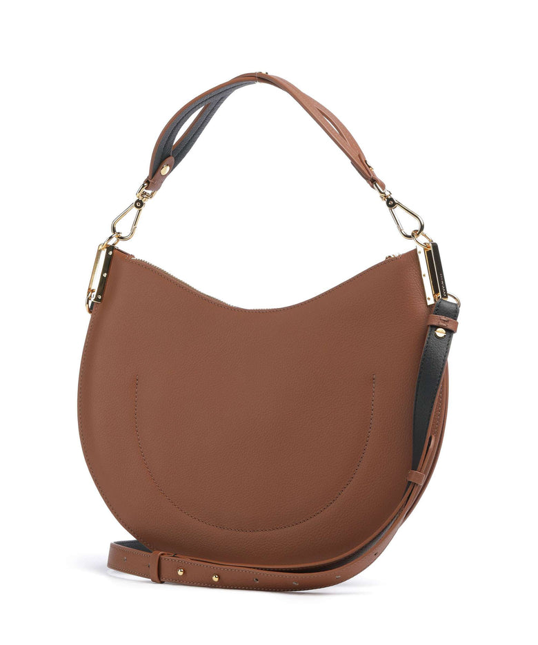 Coccinelle Sunup Hobo bag cognac/noir