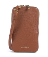 Coccinelle Flor Vrecko na mobil cognac