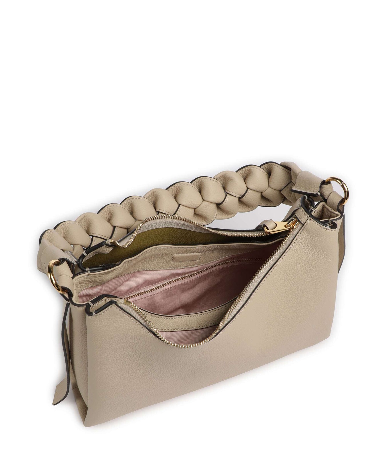 Coccinelle Boheme Grana Double Shoulder bag sandshell/seagrass