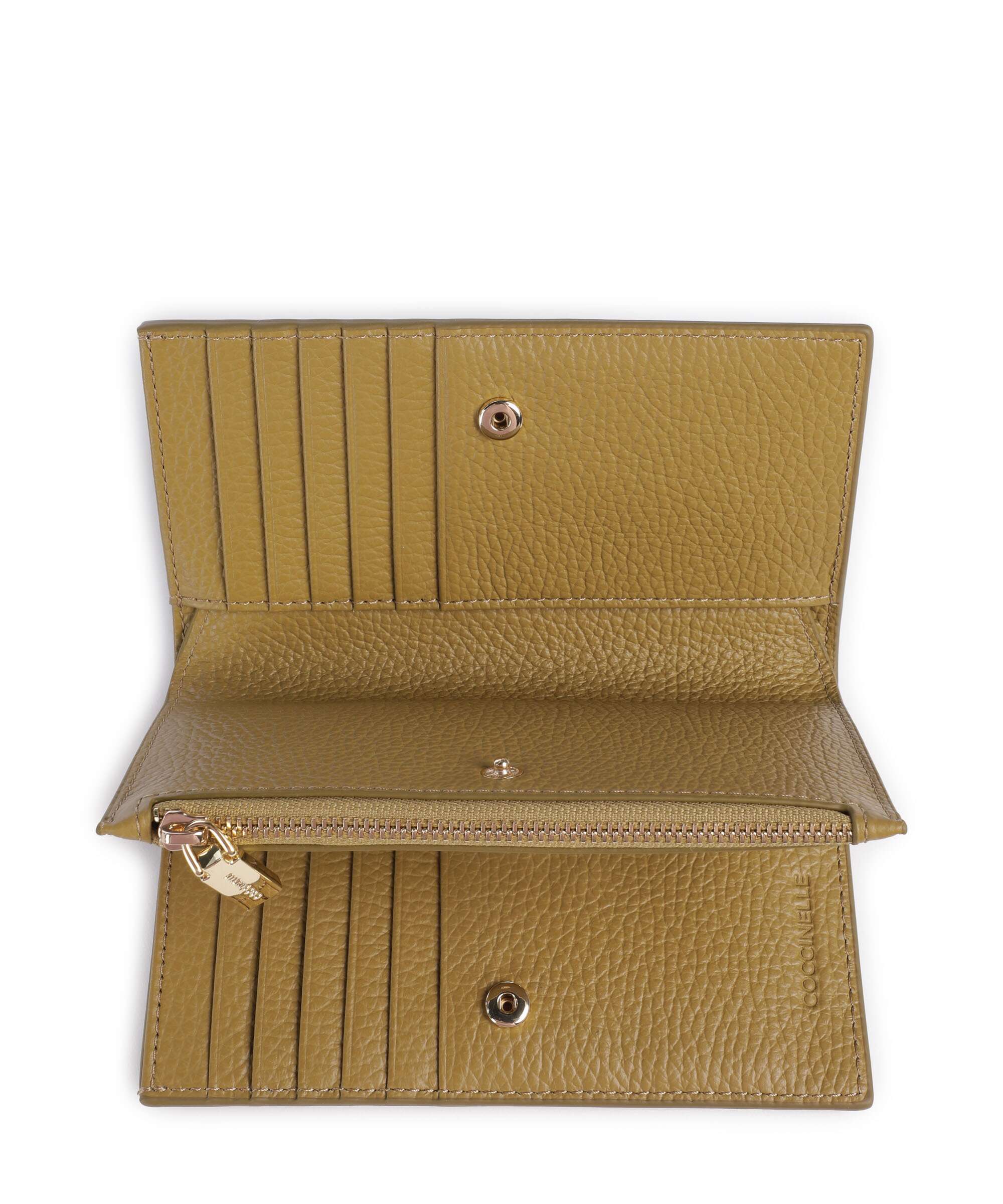 Coccinelle Metallic Soft RFID Wallet seagrass