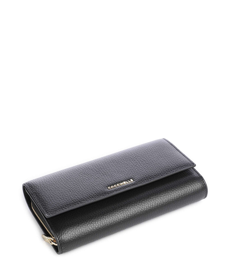 Coccinelle Metallic Soft RFID Wallet noir