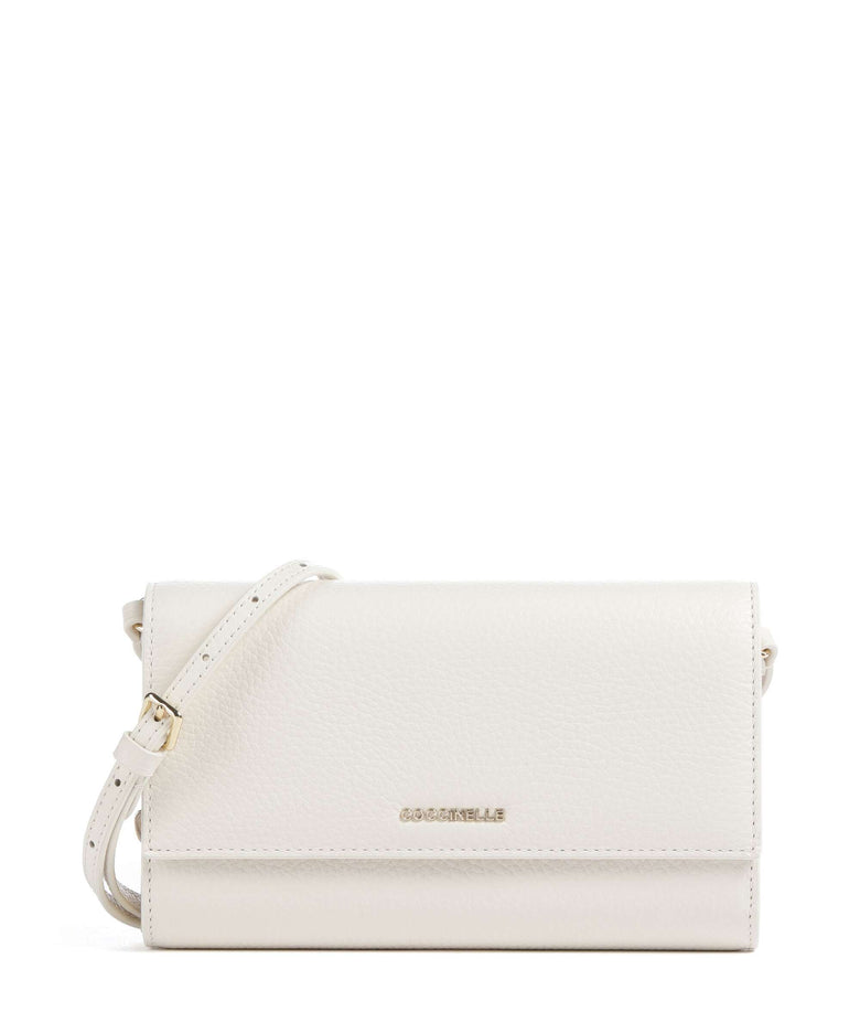 Coccinelle Metallic Soft Wallet pearl