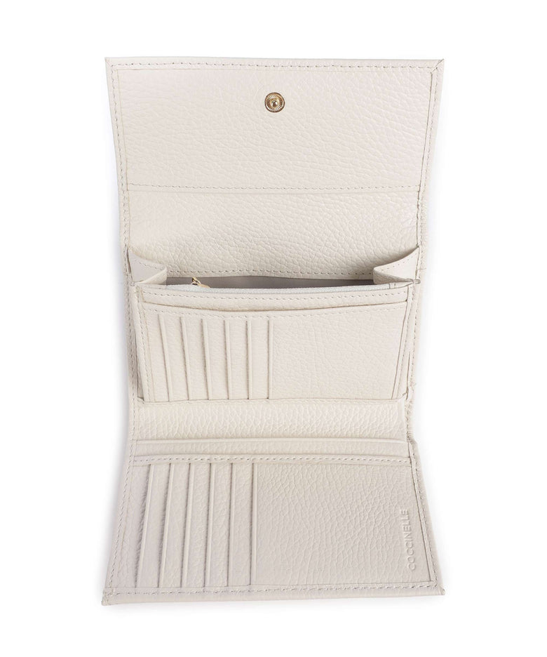 Coccinelle Metallic Soft RFID Wallet pearl