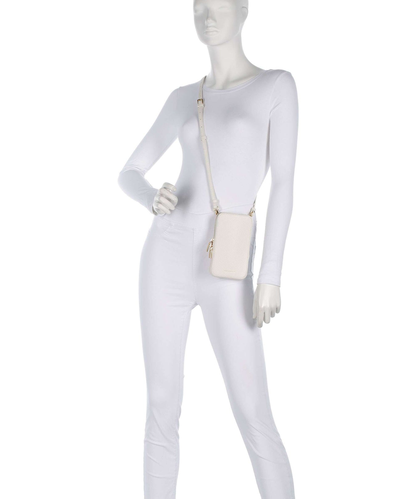 Coccinelle Flor Phone bag pearl