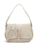 Coccinelle Mavery Suede Shoulder bag sandshell